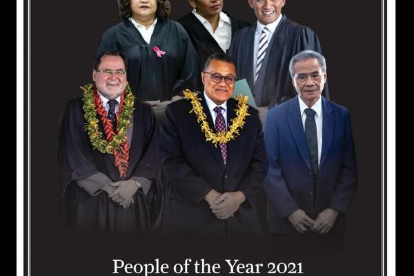 image of Judiciary, named as Samoa Observer\'s people of the year,  2021