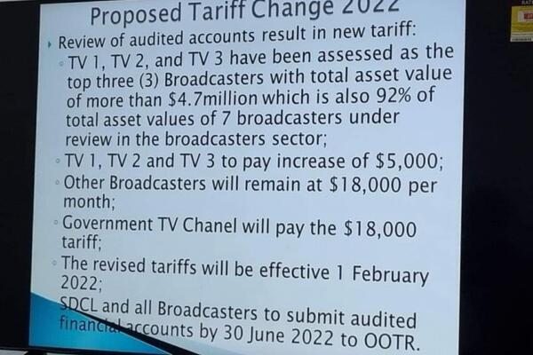 image of Regulator defends new tariffs targeting three of the seven TV stations