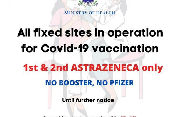 image of MOH ran out of booster and pfizer vaccines 